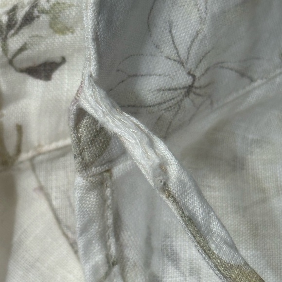 Three Dots 100% Linen Floral Wrap Skirt – Size M - Picture 10 of 10